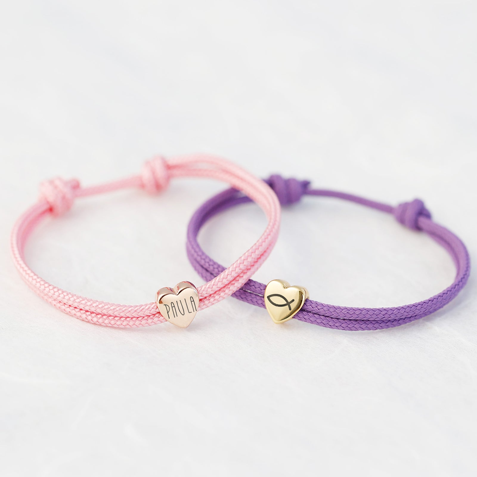 Personalized Sailing Rope Bracelet - Heart