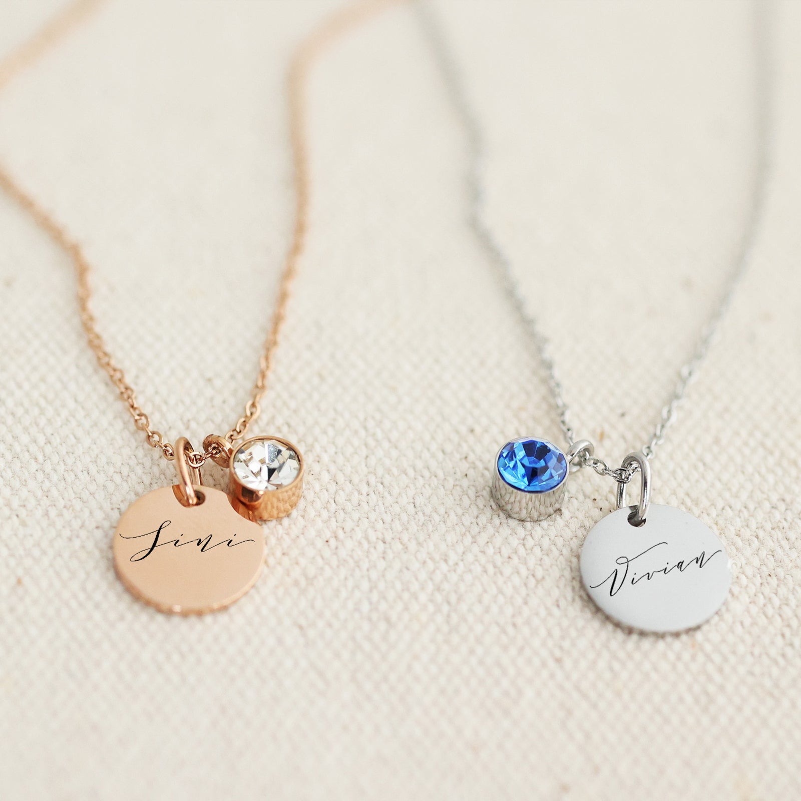 Personalized Necklace with Birthstone