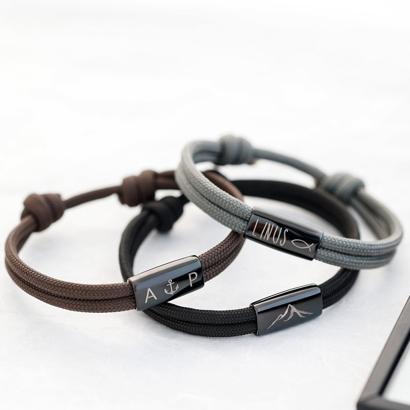 Personalisiertes Segeltau Armband für Herren