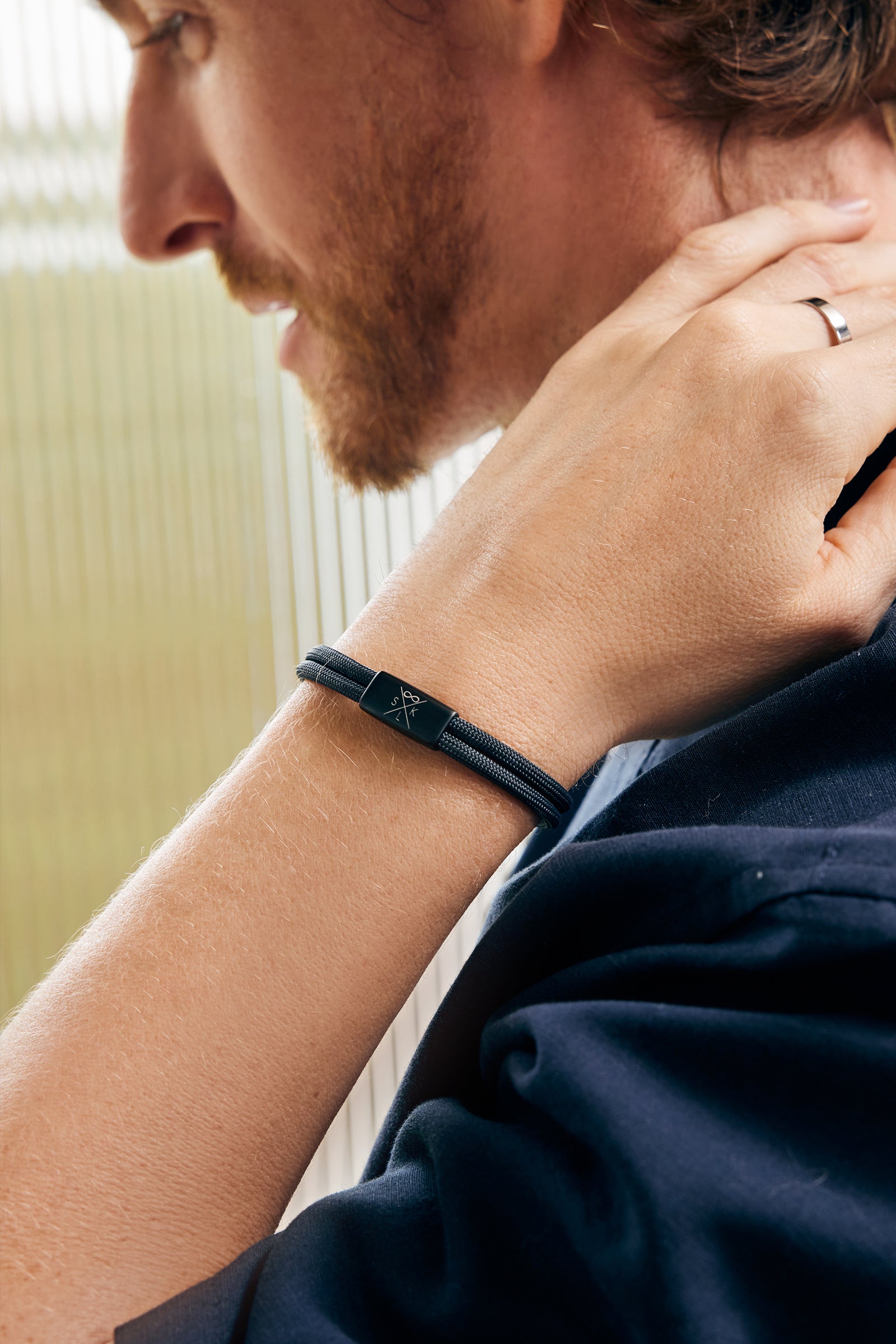 Personalisiertes Segeltau Armband für Herren