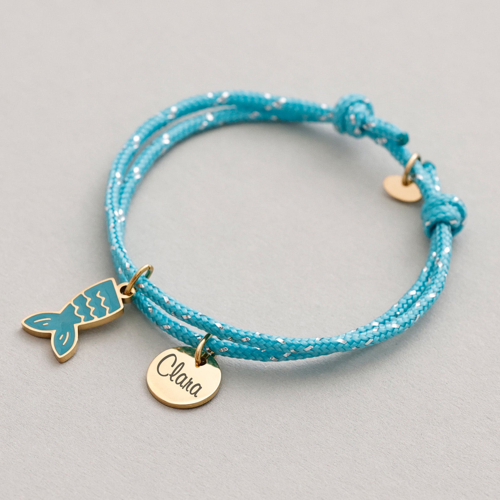 Personalisierte Prinzessin Armband - Disney Fans - Geburtstagsgeschenk mit Gravur - Schmuck für kleine Mädchen - Segeltau Armband - AE013 - VIVIANNASCHMUCK