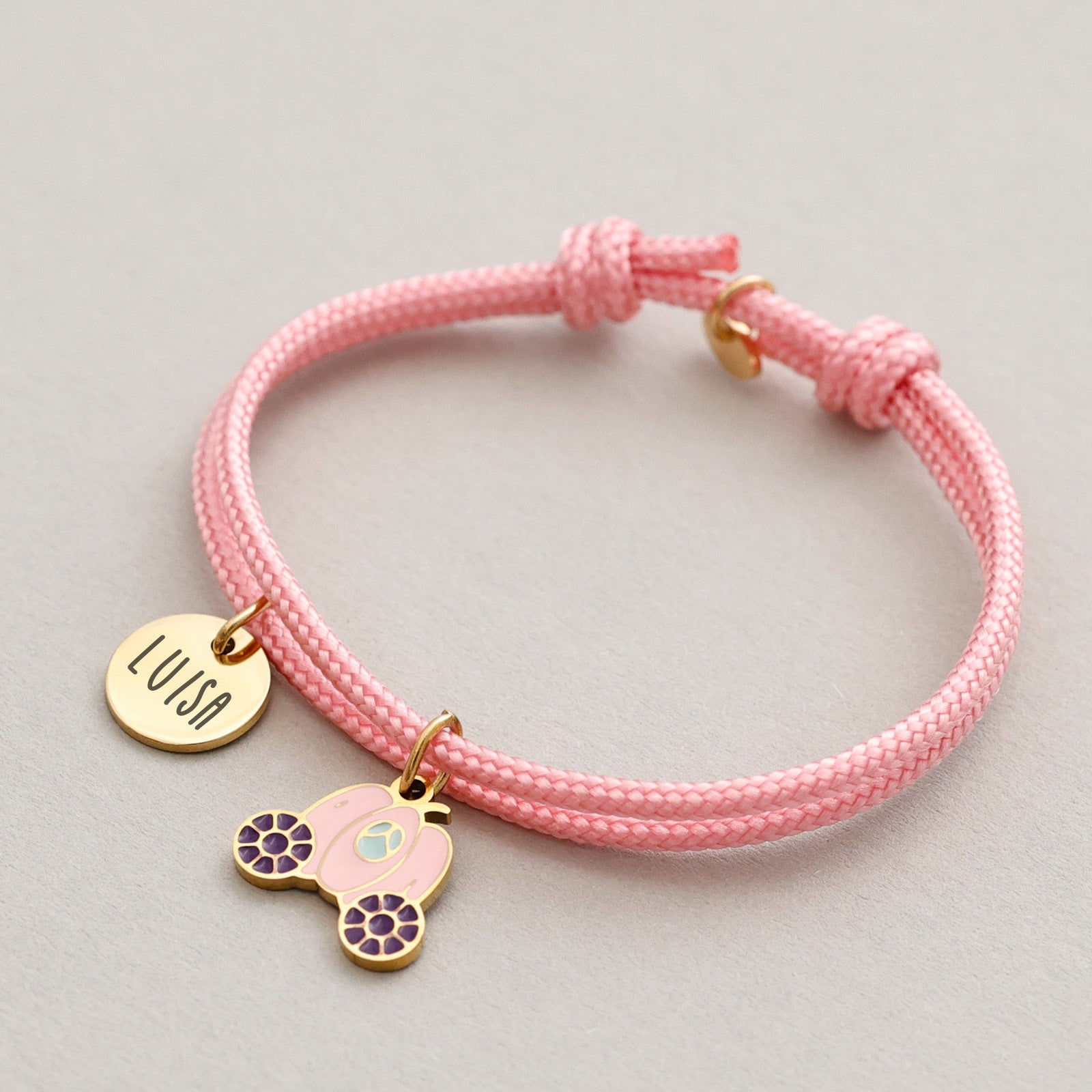 Personalisierte Prinzessin Armband - Disney Fans - Geburtstagsgeschenk mit Gravur - Schmuck für kleine Mädchen - Segeltau Armband - AE013 - VIVIANNASCHMUCK