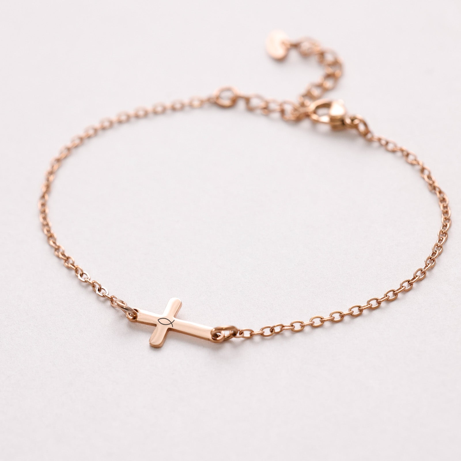 Personalized Cross Bracelet - Confirmation Gift with Card