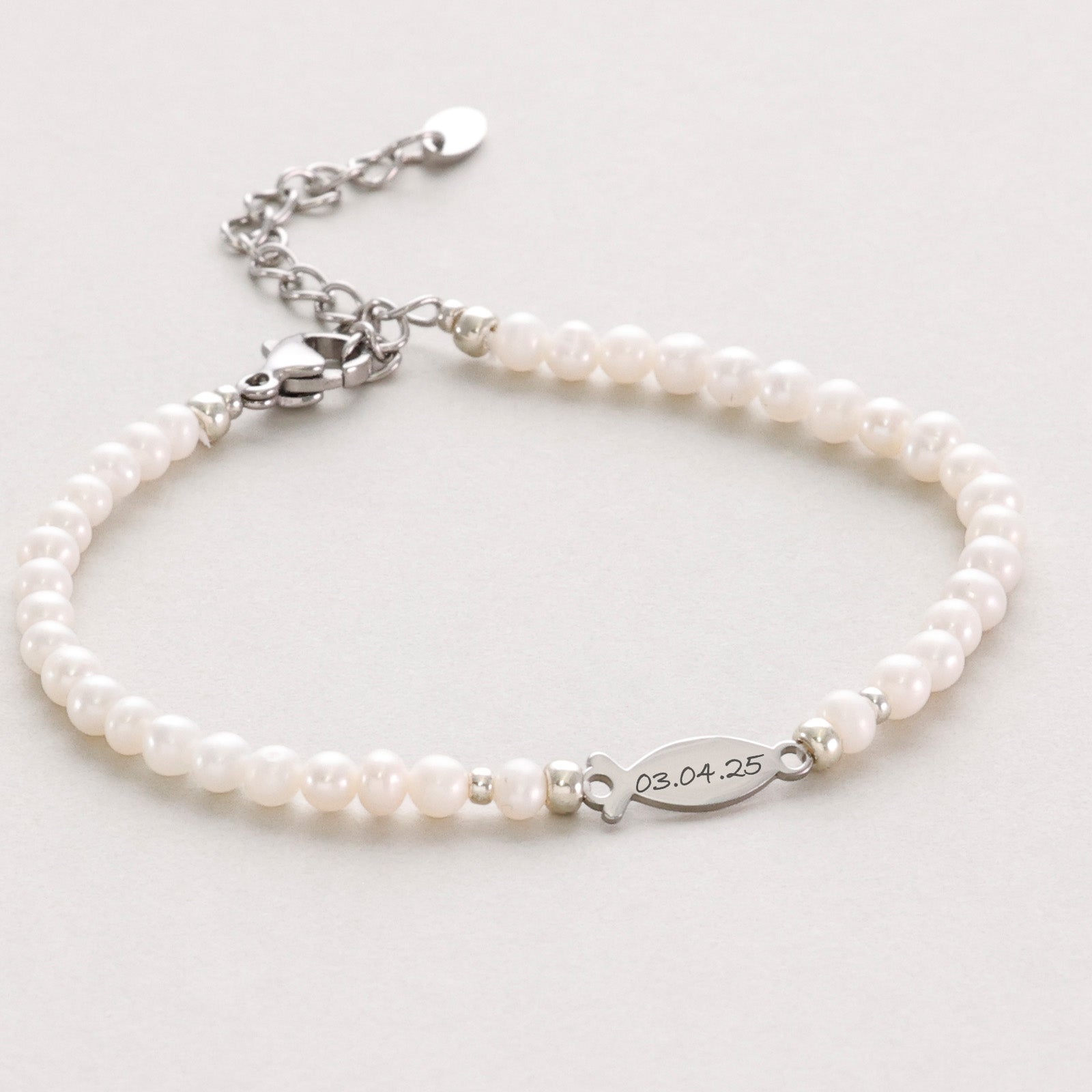 Freshwater Pearl Ichthys Bracelet - Confirmation Gift with Card