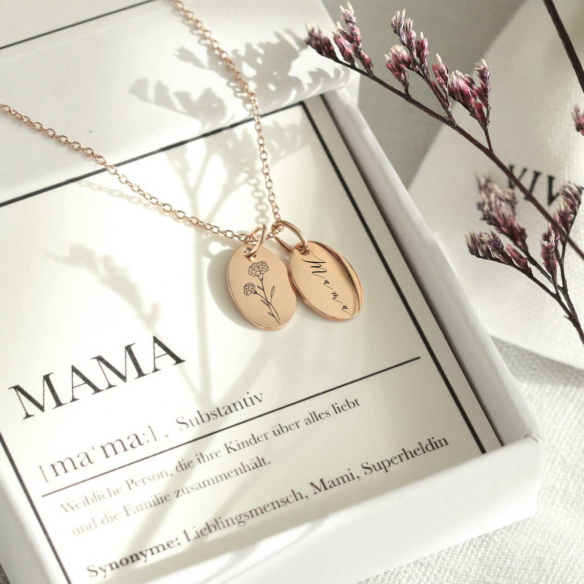 Geschenkset für Mama - Personalisierte Kette - VIVIANNASCHMUCK