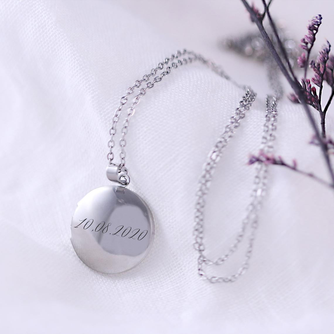 Personalisierte Medaillon Kette – Foto Medaillion | VIVIANNA - VIVIANNASCHMUCK