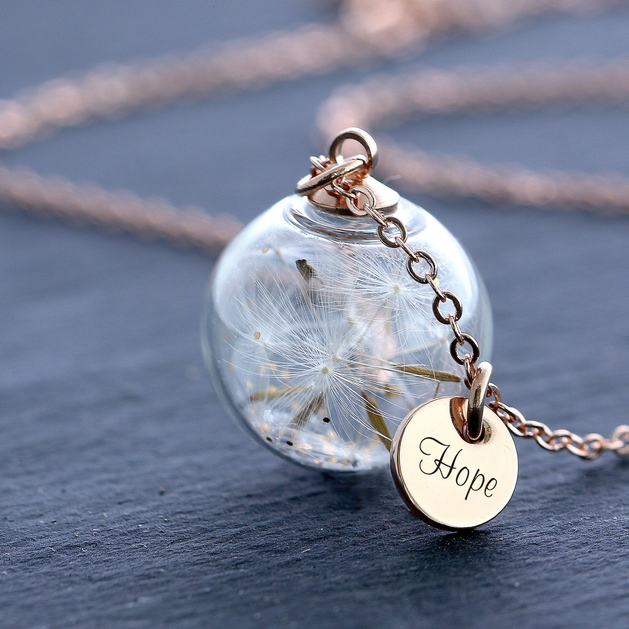 Personalisiert Pusteblume Kette - VIVIANNASCHMUCK